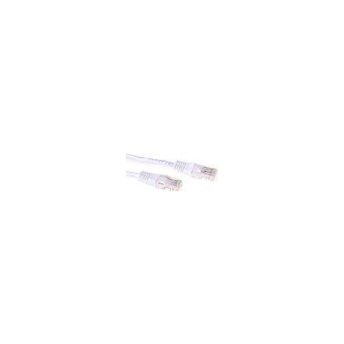 ACT White 20 meter U/UTP CAT5E patch cable with RJ45 connectors. Cat5e u/utp white 20.00m (IB5420) afbeelding 1