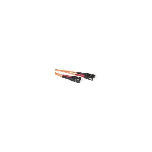 ACT 15 meter LSZH Multimode 62.5/125 OM1 fiber patch cable duplex with SC connectors. Sc-sc 62.5/125 duplex 15.00m (RL3015) afbeelding 1
