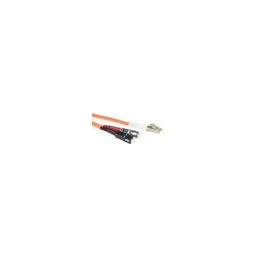 ACT 10 meter LSZH Multimode 62.5/125 OM1 fiber patch cable duplex with LC and SC connectors. Lc-sc 62,5/125 om1 dup 10.00m (RL8010) afbeelding 1