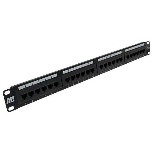 ACT Patchpanel 24-ports unshielded CAT5E PATCHPANEL 24P UTP C5E (PP1001) afbeelding 1
