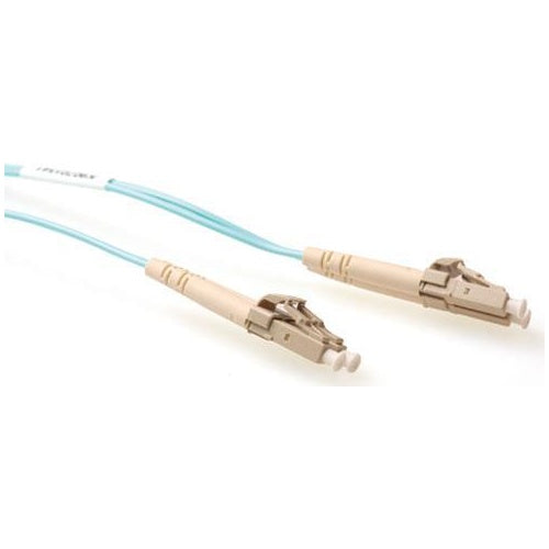 ACT 10 meter LSZH Multimode 50/125 OM4 fiber patch cable duplex with LC connectors. Lc-lc 50/125 om4 duplex 10.00m (RL9710) - 8716065274660 - image 1