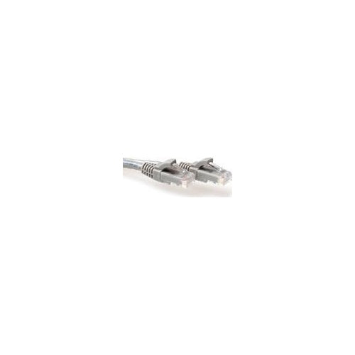 ACT Grey 20 meter U/UTP CAT6A patch cable snagless with RJ45 connectors. Cable length: 20 m Cat6a u/utp snagless gy 20.00m (IB3020) afbeelding 1