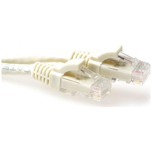 ACT Ivory 20 meter U/UTP CAT6A patch cable snagless with RJ45 connectors. Cat6a u/utp snagless iv 20.00m (IB3220) - 8716065276312 - image 1