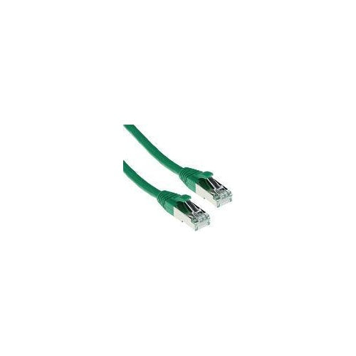 ACT Green 30 meter SFTP CAT6A patch cable snagless with RJ45 connectors. Cat6a s/ftp snagless gn 30.00m (FB6730) afbeelding 1