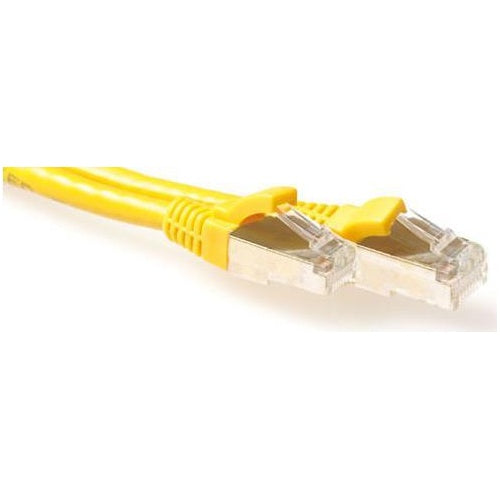 ACT | Ethernet Patch Cable FB6825 25m S/FTP Cat6A 10Gbps - Snagless RJ45 | For Gigabit And 10Gb Networks | Yellow afbeelding 1