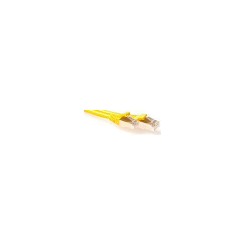 ACT Yellow 30 meter SFTP CAT6A patch cable snagless with RJ45 connectors CAT6A S/FTP SNAGLESS YL 30.00M (FB6830) afbeelding 1