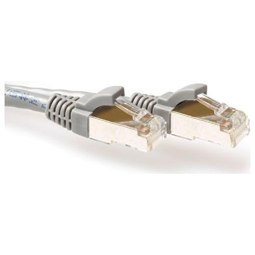 ACT Grey 25 meter SFTP CAT6A patch cable snagless with RJ45 connectors. Cat6a s/ftp snagless gy 25.00m (FB3025) afbeelding 1