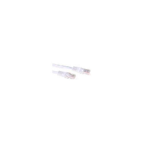 ACT White 15 meter U/UTP CAT6A patch cable with RJ45 connectors. Cat6a u/utp white 15.00m (IB9315) - 8716065305814 - image 1