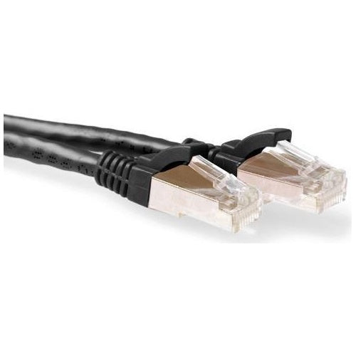 ACT Black 20 meter LSZH SFTP CAT6A patch cable snagless with RJ45 connectors CAT6A S/FTP LSZH SNG BK 20.00M (FB7920) afbeelding 1