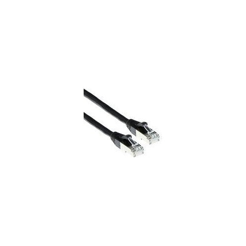 ACT Black 30 meter LSZH SFTP CAT6A patch cable snagless with RJ45 connectors CAT6A S/FTP LSZH SNG BK 30.00M (FB7930) afbeelding 1