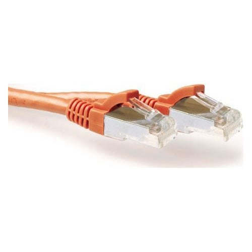 ACT Orange 25 meter LSZH SFTP CAT6A patch cable snagless with RJ45 connectors. Cat6a s/ftp lszh sng or 25.00m (FB7125) afbeelding 1