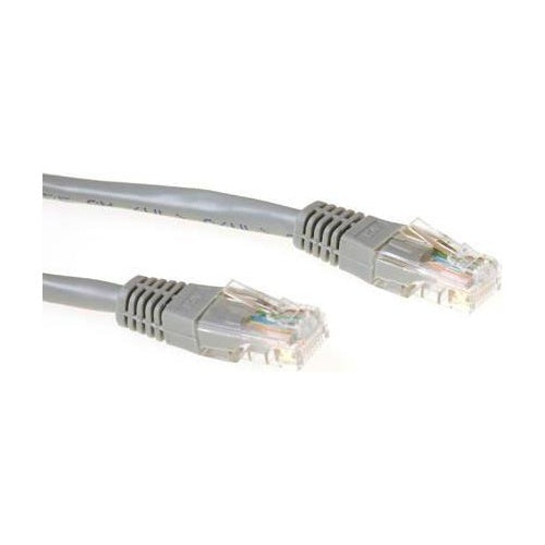 ACT Grey 30meter U/UTP CAT6 patch cable with RJ45 connectors. Cat6 u/utp grey 30.00m (IB8030) afbeelding 1