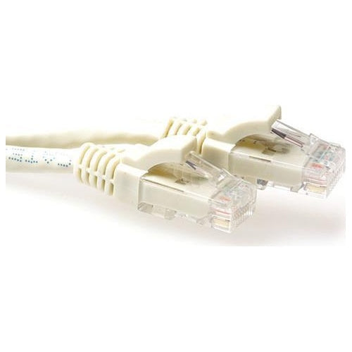 ACT Ivory 30 meter U/UTP CAT6 patch cable snagless with RJ45 connectors. Cat6 u/utp snagless iv 30.00m (IS8430) afbeelding 1