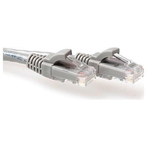 ACT Grey 30 meter U/UTP CAT6 patch cable snagless with RJ45 connectors. Cat6 u/utp snagless gy 30.00m (IS8030) afbeelding 1
