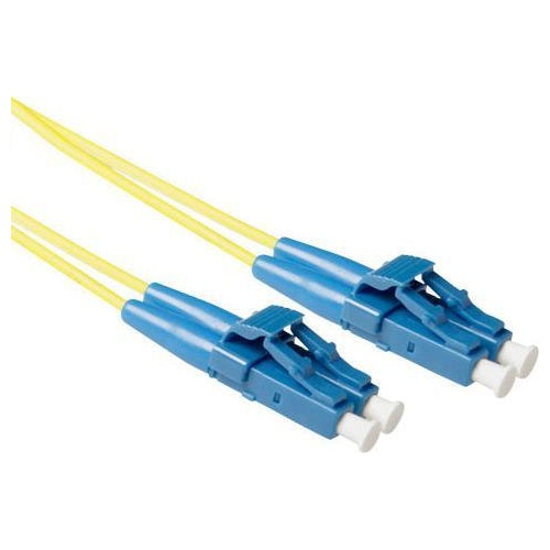 ACT 20 meter LSZH Singlemode 9/125 OS2 short boot fiber patch cable duplex with LC connectors. Lc-lc 9/125 short dup 20.00m (RL1720) afbeelding 1