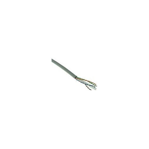ACT Cat 6 F/UTP solid installation cable, PVC, CPR euroclass ECA, 24AWG, grey 500 meter C6 F/UTP SOLID PVC ECA GY 500M (FS6005) afbeelding 1