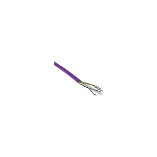 ACT Cat 6 F/UTP solid installation cable, LSZH, CPR euroclass ECA, 24AWG, violet 500 meter C6 F/UTP SOLID LSZH ECA V 500M (FS6015) afbeelding 1