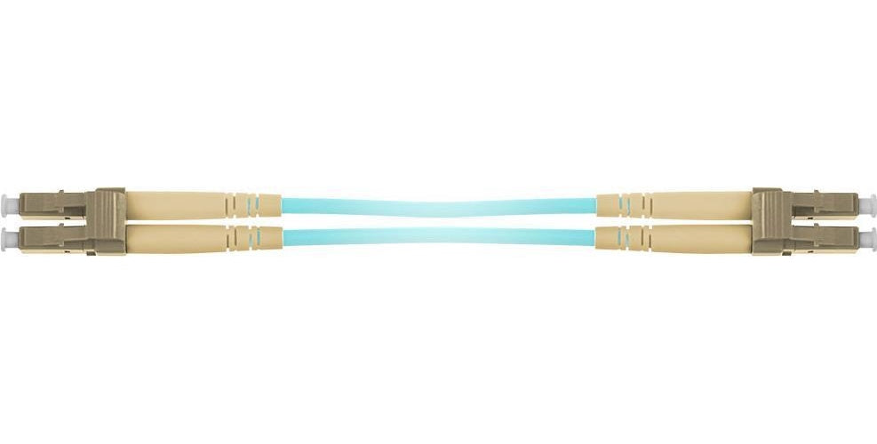 ACT 1,5 meter multimode 50/125 OM3 duplex armored fiber patch cable with LC connectors LC/LC 50/125 OM3 DX ARM 1.5M (RL3451) afbeelding 1