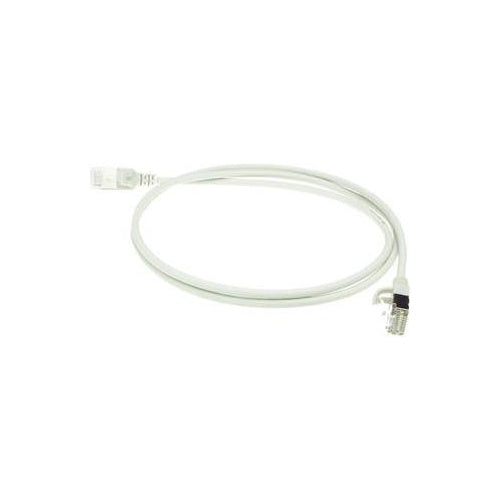 ACT Grey 10 meter LSZH U/FTP CAT6A datacenter slimline patch cable snagless with RJ45 connectors (DC7010) - 8716065509755 - image 1