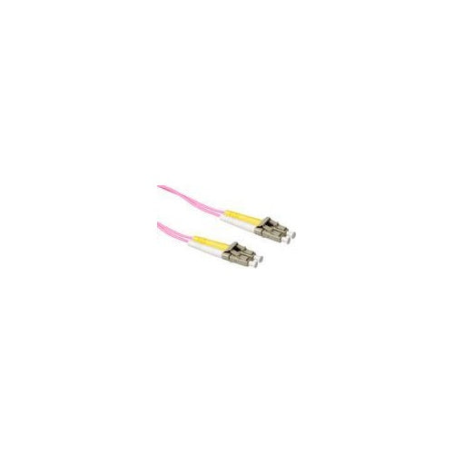 ACT 4 meter LSZH Multimode 50/125 OM4 fiber patch cable duplex with LC connectors (RL9704) - 8716065512250 - image 1