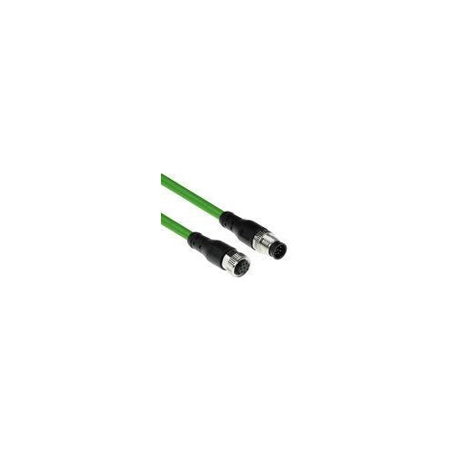 ACT Industrial 3.00 meters Sensor cable M12A 8-pin male to M12A 8-pin female, Ultraflex TPE cable, shielded (SC3802) afbeelding 1