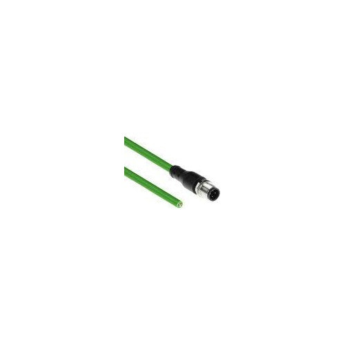 ACT Industrial 5.00 meters Sensor cable M12D 4-pin male to open end, Superflex Xtreme TPE cable, shielded (SC4442) afbeelding 1