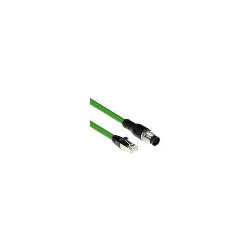 ACT Industrial 5.00 meters Sensor cable M12A 8-pin male to RJ45 male, Ultraflex SF/UTP TPE cable, shielded (SC3823) afbeelding 1