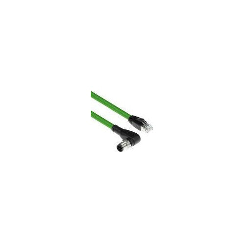 ACT Industrial 3.00 meters Sensor cable M12D 4-pin male right angled to RJ45 male, Superflex Xtreme TPE cable, shielded (SC4561) afbeelding 1