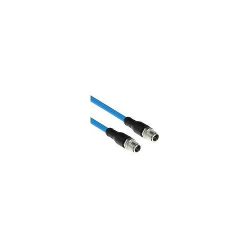ACT Industrial 3.00 meters Sensor cable M12X 8-pin male to M12X 8-pin male, Superflex SF/UTP TPEcable, shielded (SC4971) afbeelding 1
