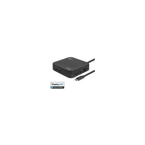 ACT AC7150 laptop-dockingstation & portreplikator Kabelgebunden USB 3.2 Gen 2 (3.1 Gen 2) Type-C Schwarz (AC7150) afbeelding 1