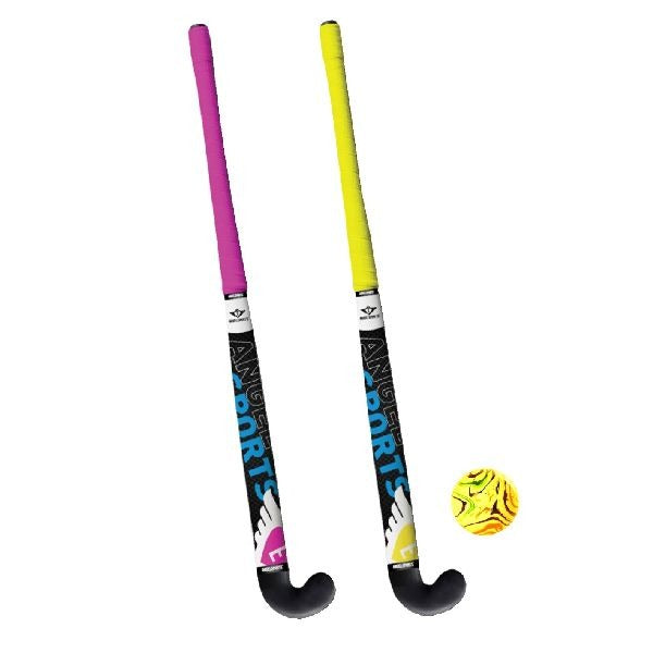 Angel Sports Street Hockey Set 2 Sticks 84 cm + Ball