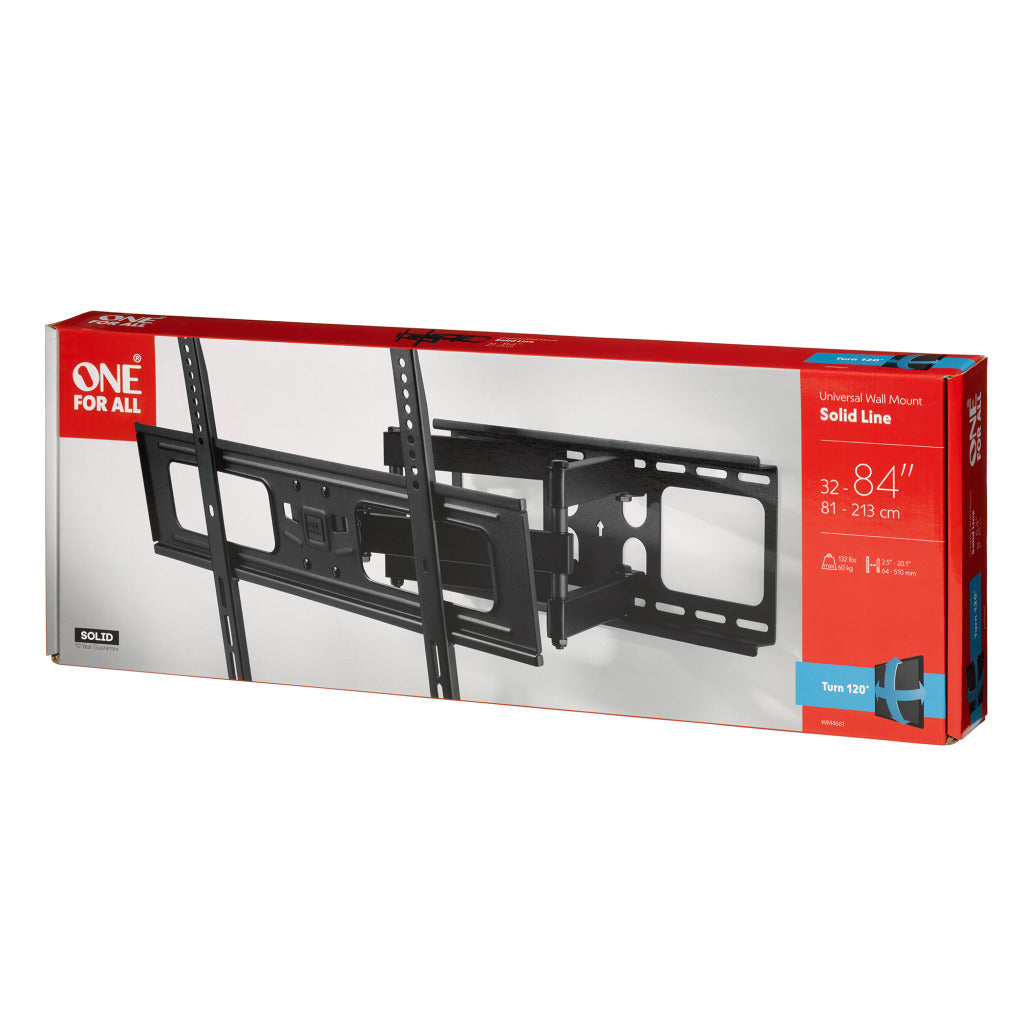 One For All WM4661 TV Wall Mount for 32-84 Inch Screens Black