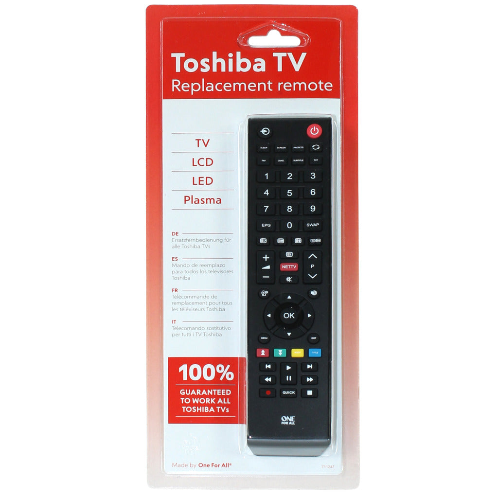 One For All Universal Remote Control for Toshiba TV - URC 1919 URC1919
