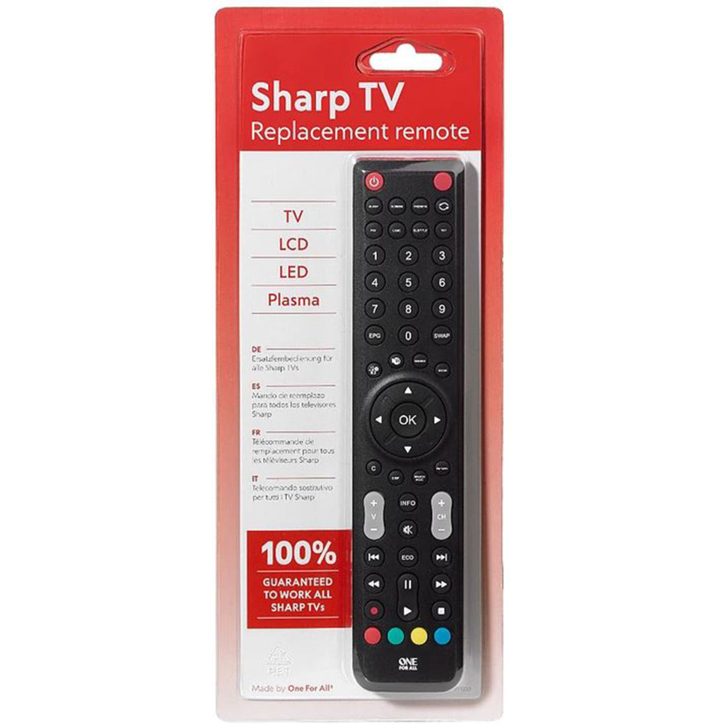 One For All Universal Remote Control for Sharp TV - URC 1921 Urc1921