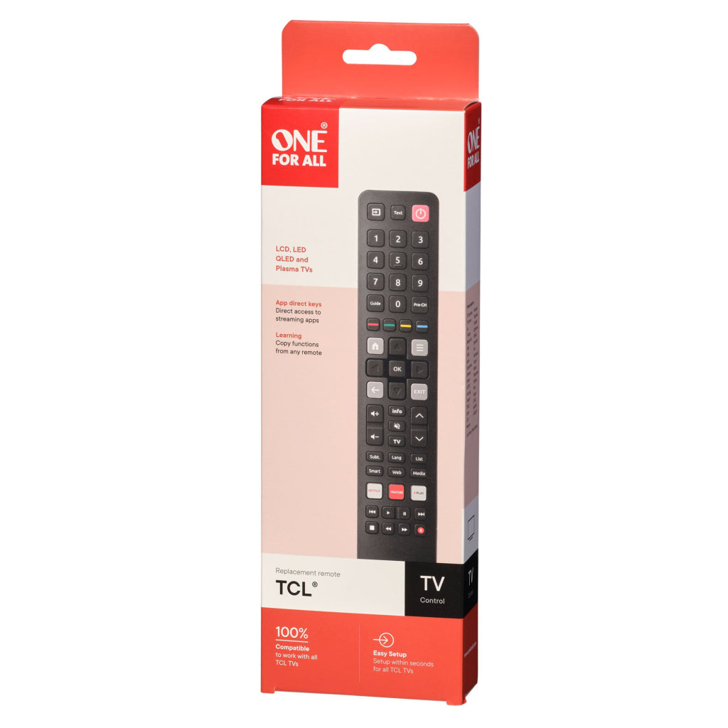 One For All URC4922 Remote Control for TCL TV