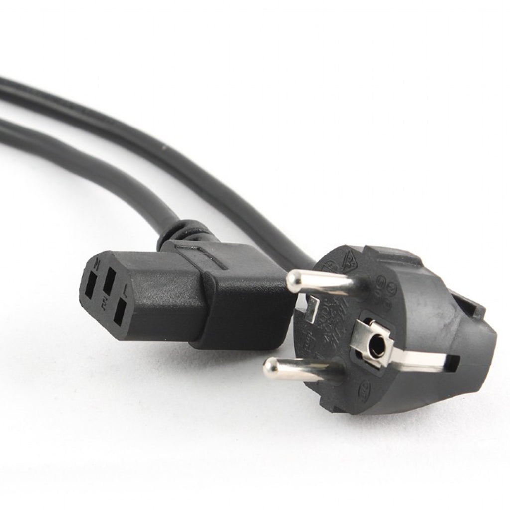Gembird Power Cord 10A Angled Black 1.8 m