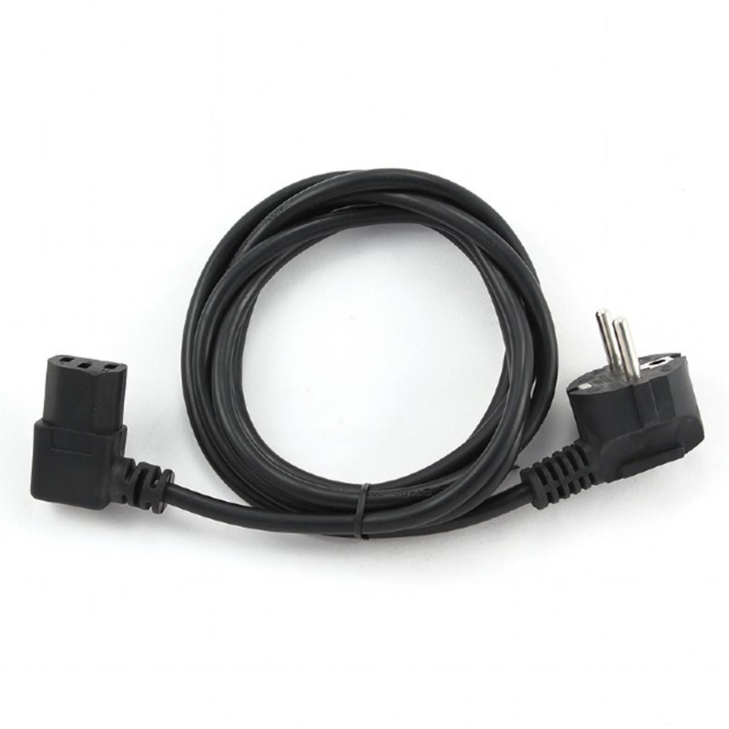 Gembird Power Cord 10A Angled Black 1.8 m
