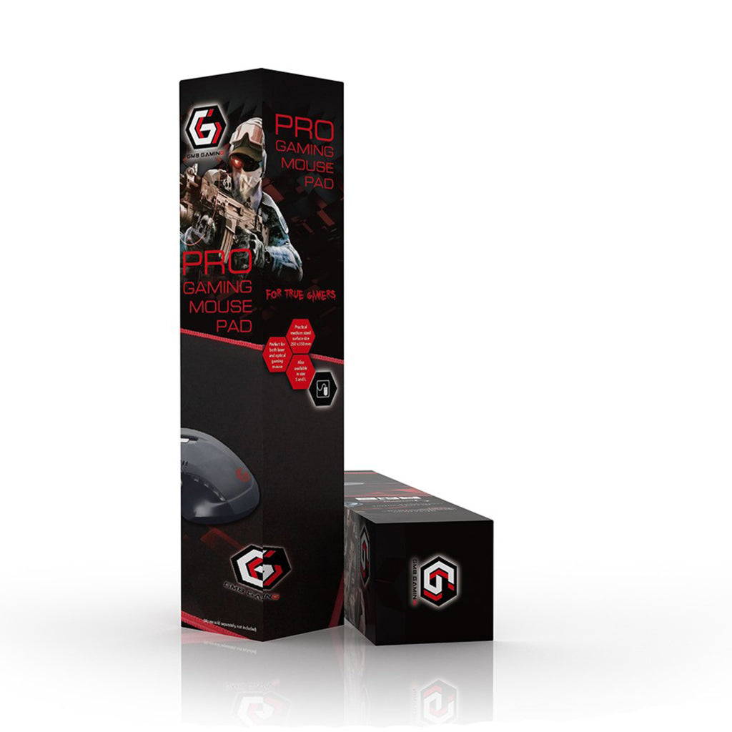 Gembird Fabric Mousepad Pro-s Black/Red
