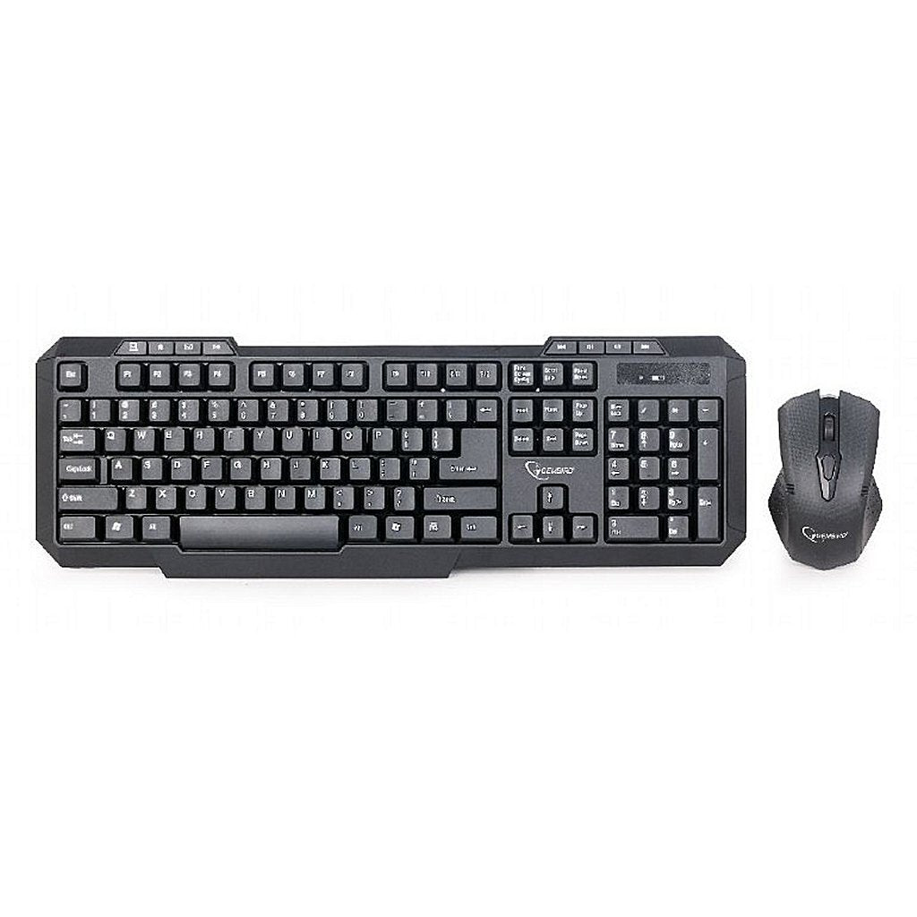 Gembird KBS-WM-02 Wireless Keyboard and Mouse Black