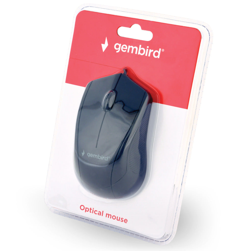 Gembird GmbH Wired Mouse Black 3b-02 - 1000 dpi