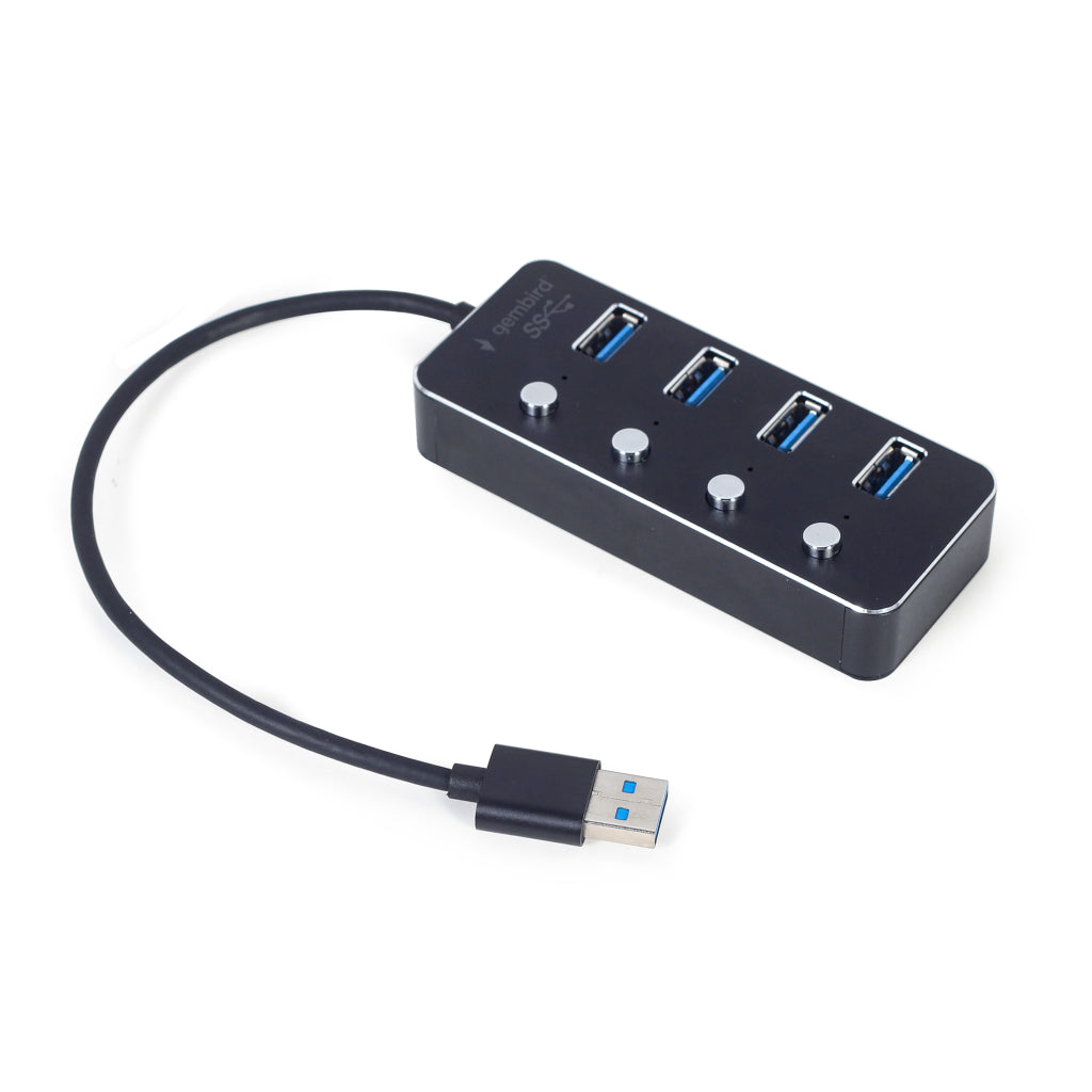 Gembird Gmb Hub 3.1 4-Port U3P4P-01 - Black