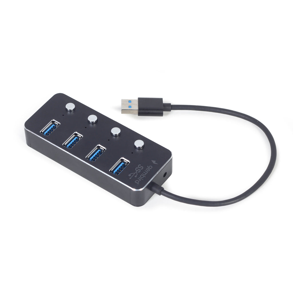 Gembird Gmb Hub 3.1 4-Port U3P4P-01 - Black