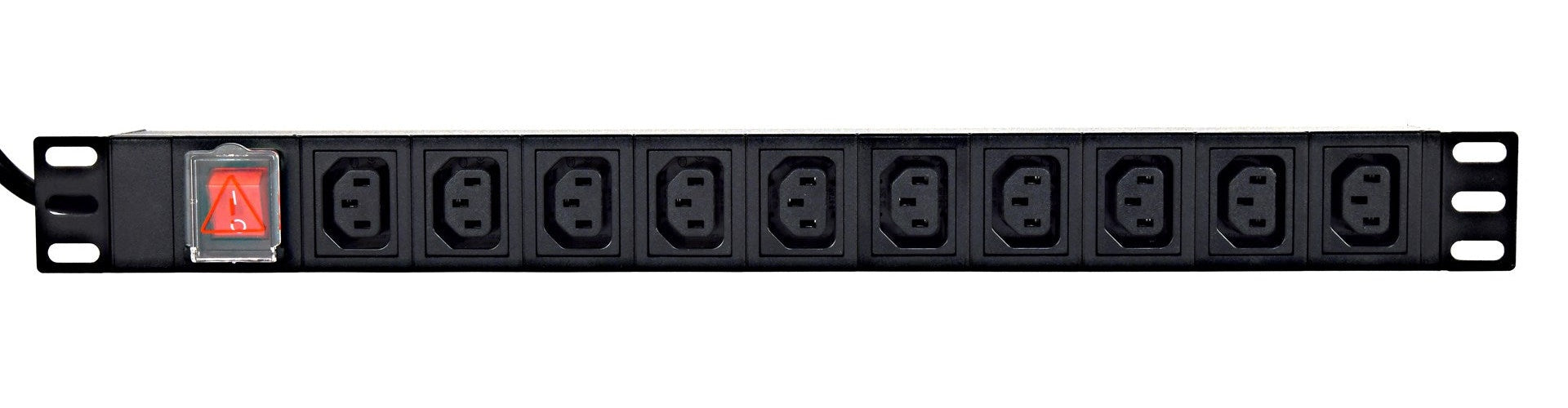 EnerGenie EG-PDU-10C132C19 Power distribution unit (PDU)  10 pcs C13 sockets  1U  16A  C20 plug 2 m cable  black - 8716309127202 - image 1