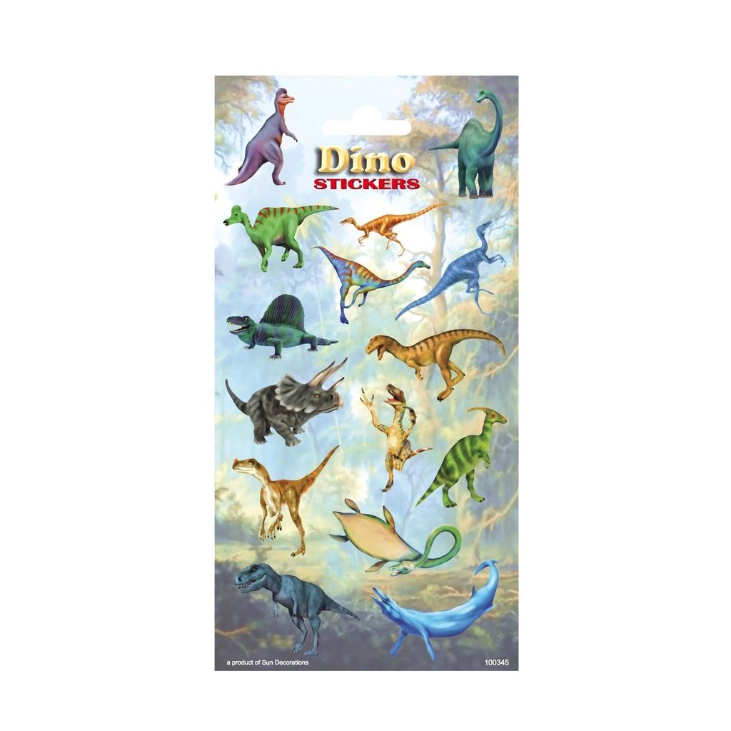 Dino Sticker Sheet Box of 10 Pieces