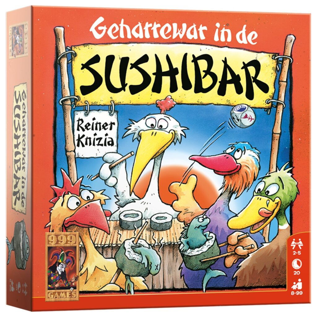 999 Games Squabble in the Sushi Bar - Dice Game for 2-5 Players Aged 8+