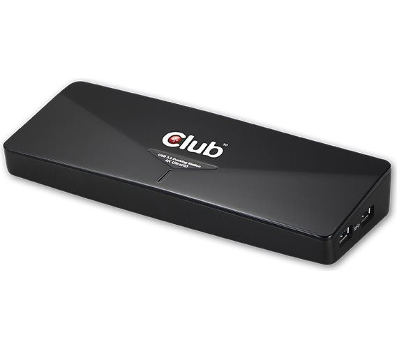 Club3D SenseVision USB 3.0 4K Docking Station - Docking Station - USB - DVI, HDMI, DP - GigE afbeelding 1