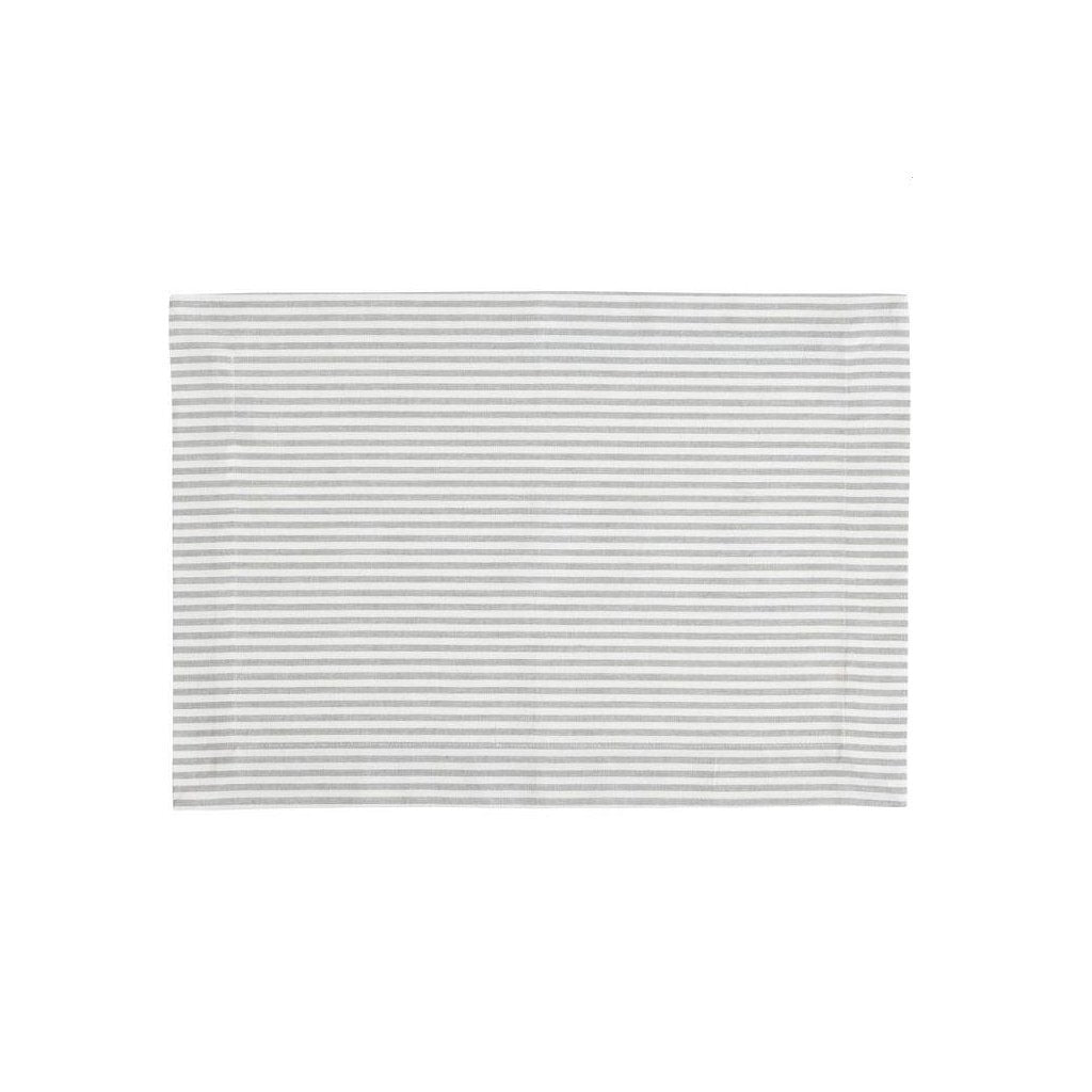 Linen&More Placemat Set of 4 Light Grey Cotton