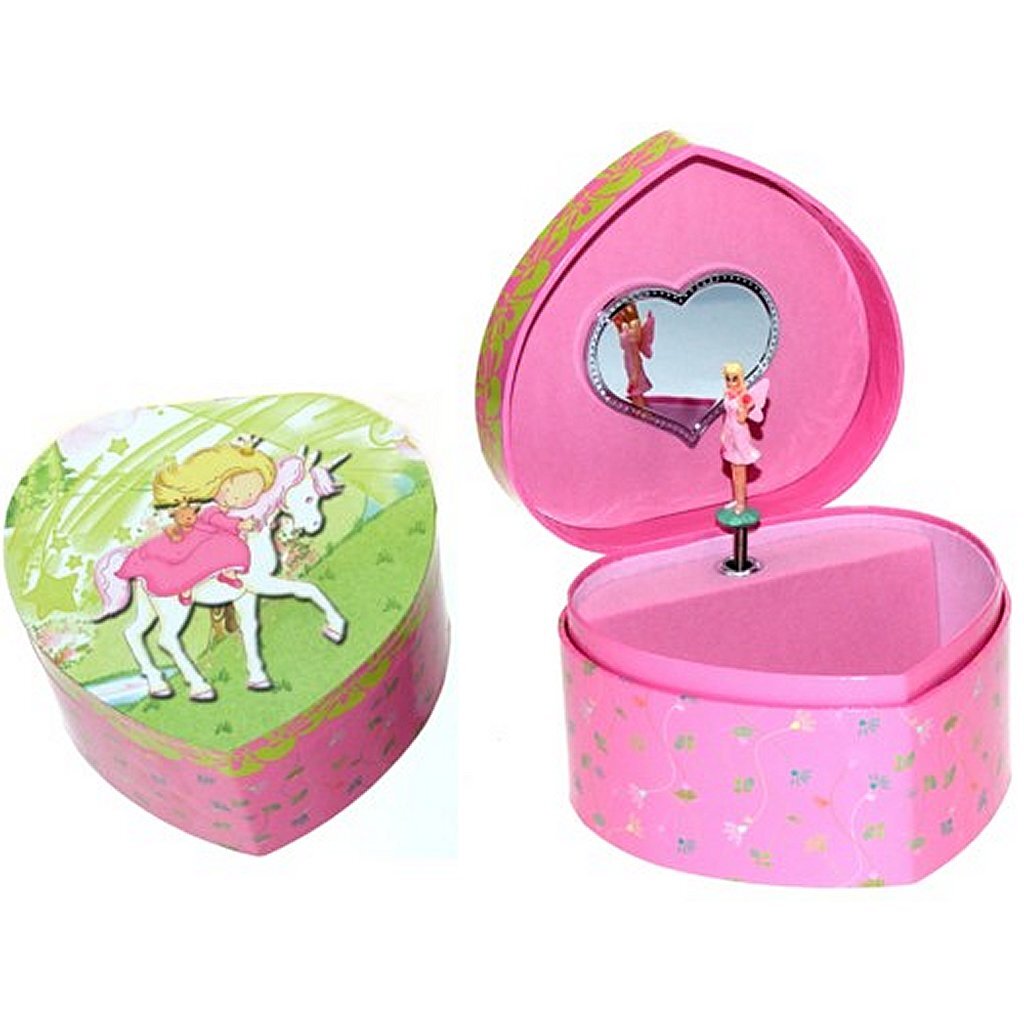 Simply for Kids Wooden Jewelry Box with Music - Princess on a Horse Design