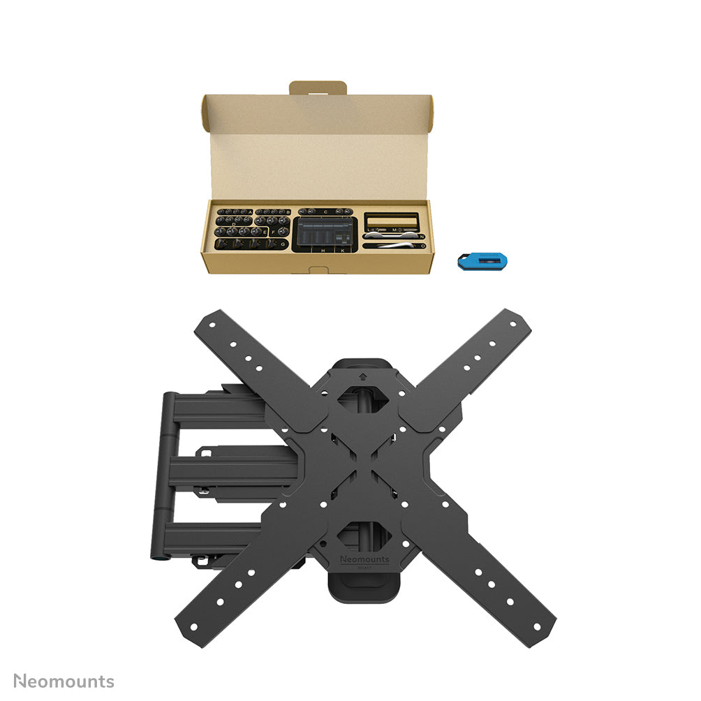 Neomounts WL40S-850BL14 Full Motion Wall Mount for Screens up to 65 Inches Black