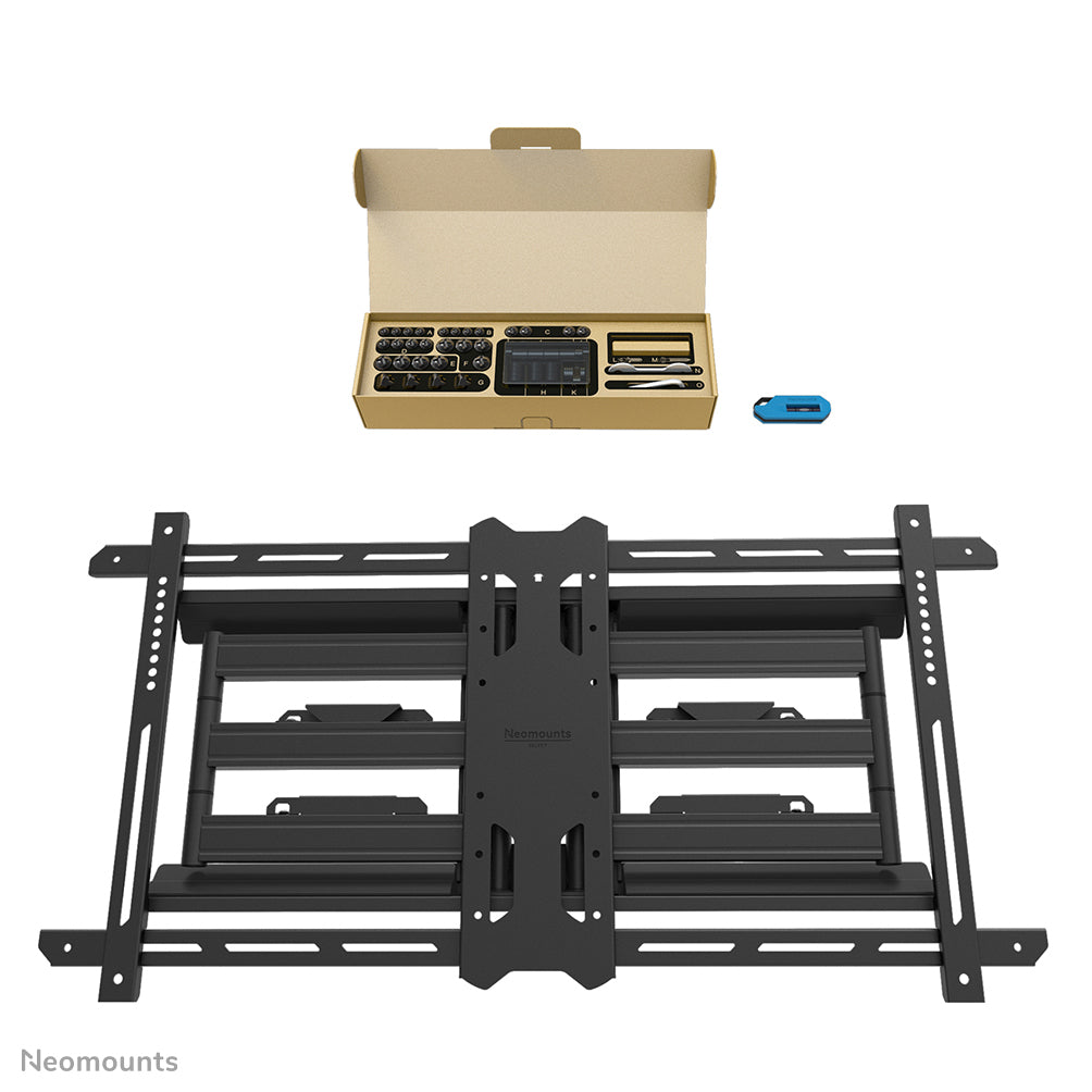 Neomounts WL40S-850BL18 Full Motion Wall Mount for Screens up to 86 Inches Black